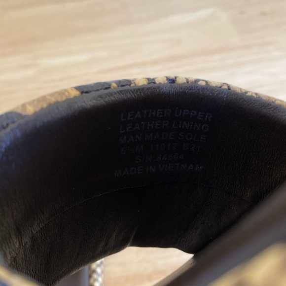 Tory Burch Double T Sport Slide snake embossed sandals size 6 1/2 NWOT - Picture 9 of 16